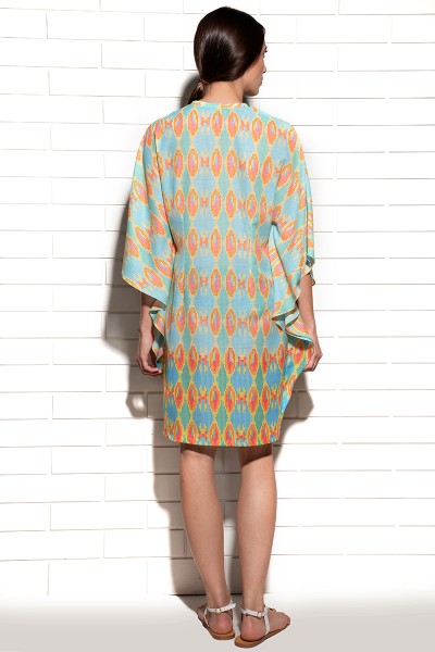 Cyan beachside kaftan